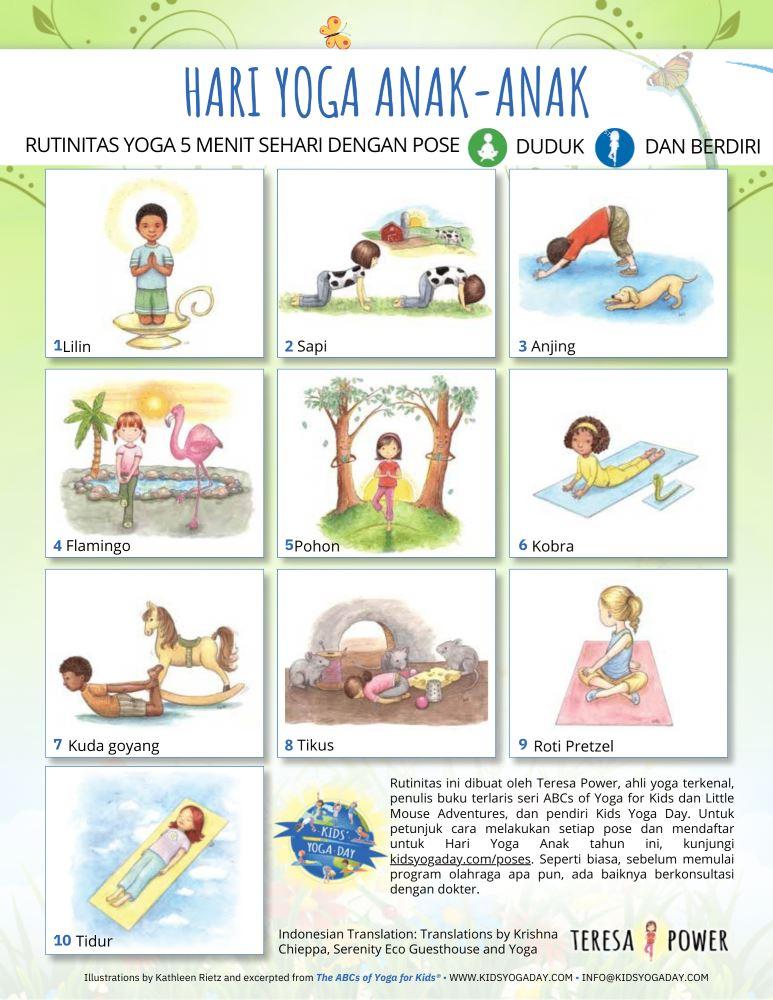 Hebrew - Kids' Yoga Day Sitting and Standing Routine Rev